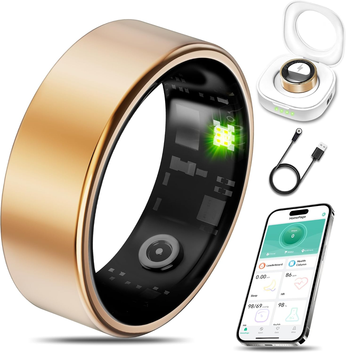 Smart Health Ring Fitness Tracker 