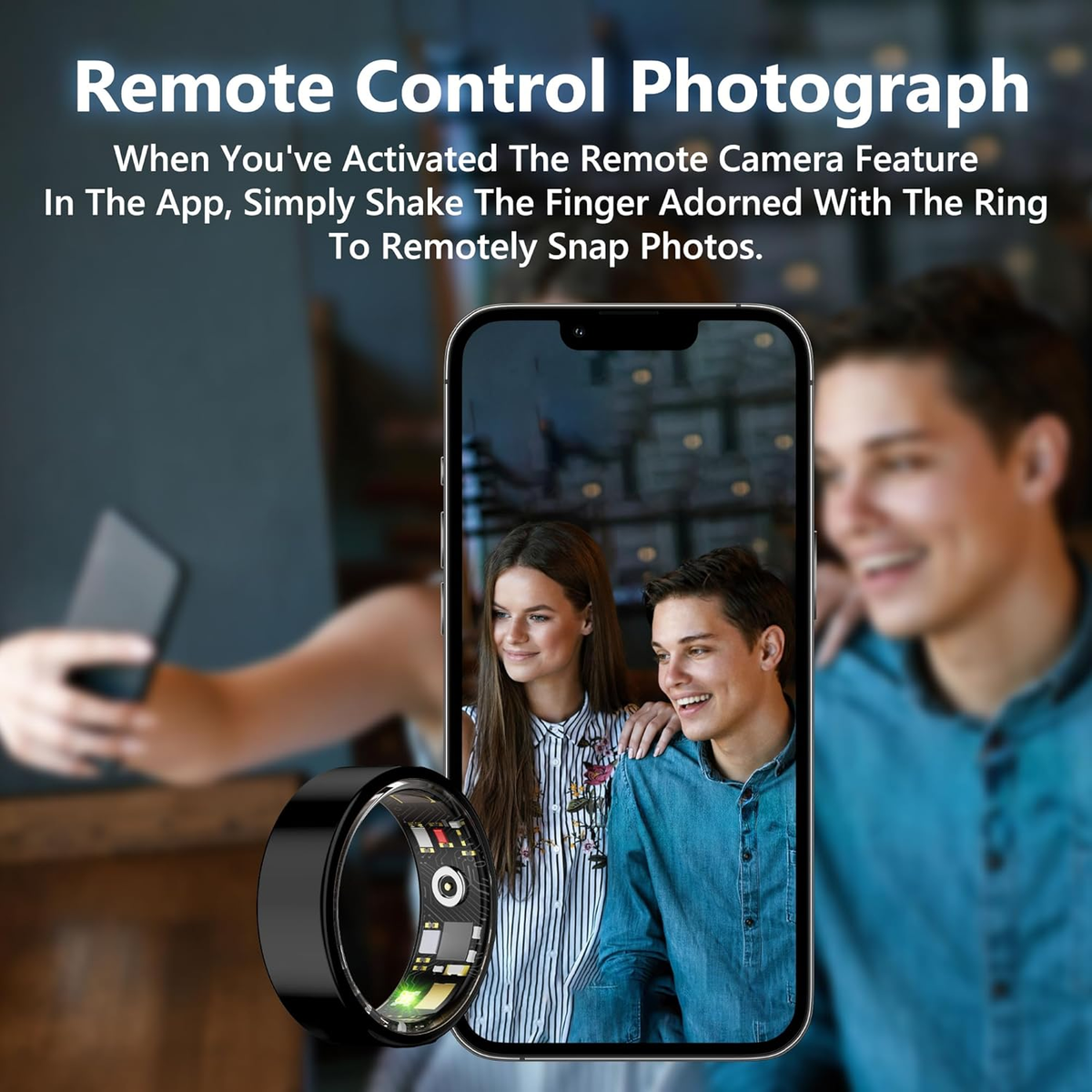 Smart Health Ring Fitness Tracker for Men Women, Rose Gold 8